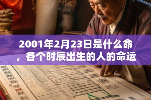 2001年2月23日是什么命,各个时辰出生的人的命运 2001年2月23日是什么命,各个时辰出生的人的命运