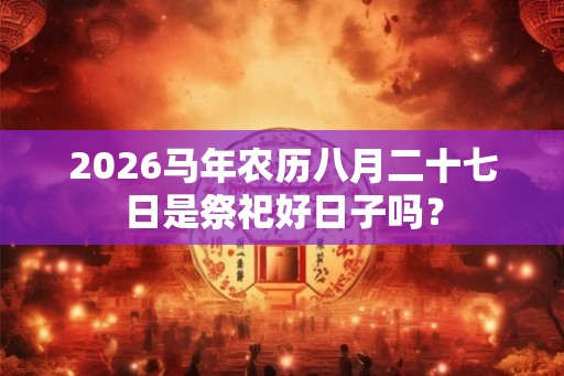2026马年农历八月二十七日是祭祀好日子吗？