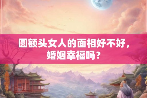 圆额头女人的面相好不好，婚姻幸福吗？