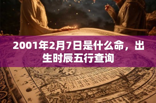 2001年2月7日是什么命,出生时辰五行查询 2001年2月7日是什么命,出生时辰五行查询