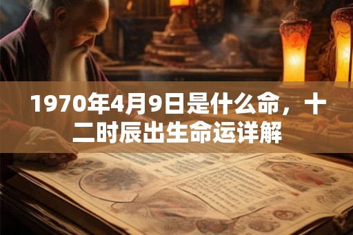 1970年4月9日是什么命,十二时辰出生命运详解 1970年4月9日是什么命,十二时辰出生命运详解