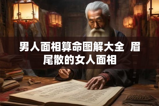 男人面相算命图解大全  眉尾散的女人面相