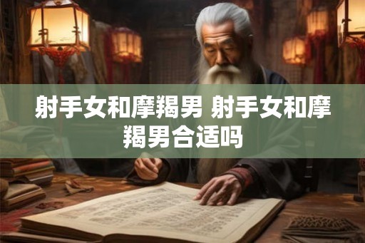射手女和摩羯男 射手女和摩羯男合适吗