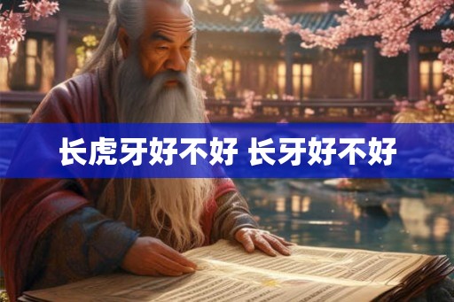 长虎牙好不好 长牙好不好