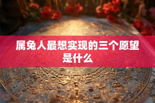 属兔人最想实现的三个愿望是什么 属兔人最想实现的三个愿望是什么