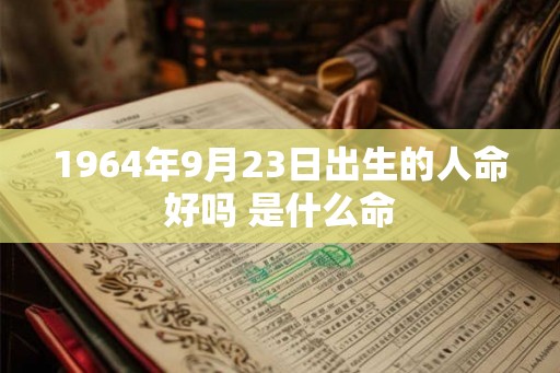 1964年9月23日出生的人命好吗 是什么命