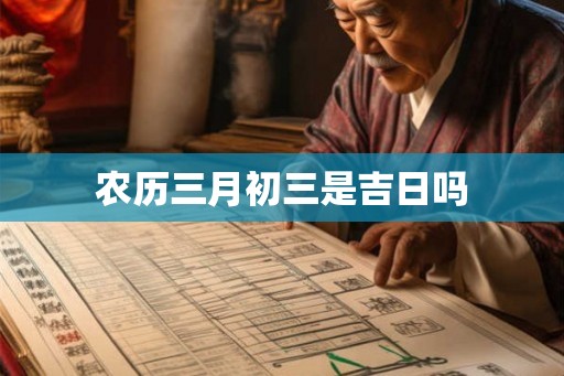农历三月初三是吉日吗