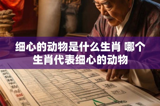 细心的动物是什么生肖 哪个生肖代表细心的动物