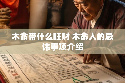 木命带什么旺财 木命人的忌讳事项介绍