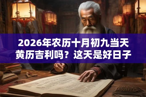 2026年农历十月初九当天黄历吉利吗？这天是好日子吗