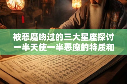被恶魔吻过的三大星座探讨一半天使一半恶魔的特质和挑战