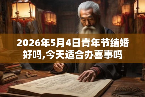 2026年5月4日青年节结婚好吗,今天适合办喜事吗 2026年5月4日青年节结婚好吗,今天适合办喜事吗