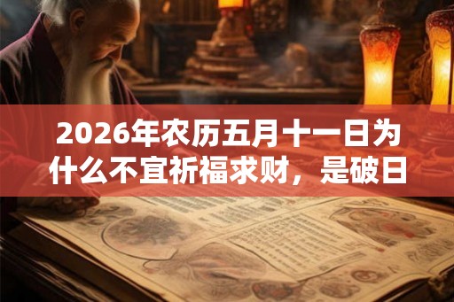 2026年农历五月十一日为什么不宜祈福求财,是破日吗? 2026年农历五月十一日为什么不宜祈福求财,是破日吗?