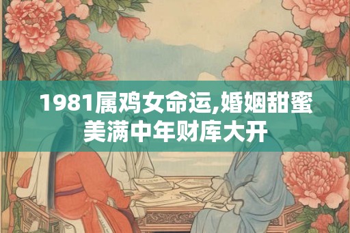 1981属鸡女命运,婚姻甜蜜美满中年财库大开 1981属鸡女命运,婚姻甜蜜美满中年财库大开