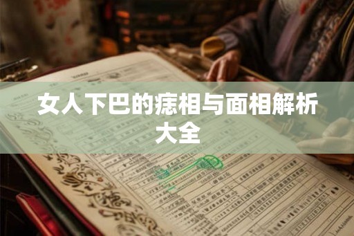 女人下巴的痣相与面相解析大全