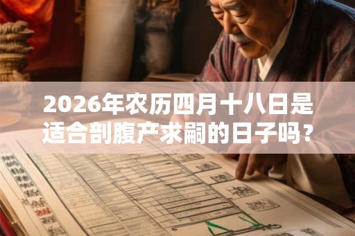 2026年农历四月十八日是适合剖腹产求嗣的日子吗？