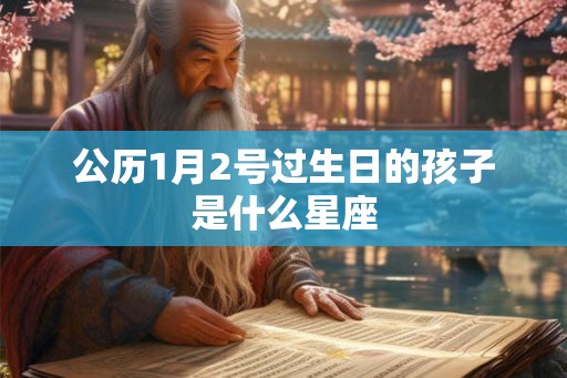 公历1月2号过生日的孩子是什么星座