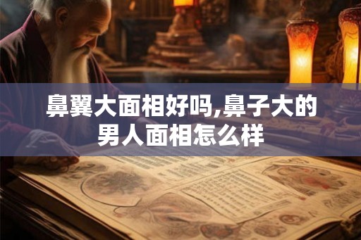 鼻翼大面相好吗,鼻子大的男人面相怎么样 鼻翼大面相好吗,鼻子大的男人面相怎么样