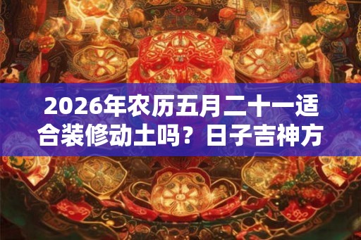 2026年农历五月二十一适合装修动土吗?日子吉神方位在哪? 2026年农历五月二十一适合装修动土吗?日子吉神方位在哪?