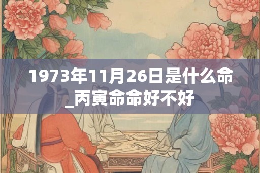 1973年11月26日是什么命_丙寅命命好不好