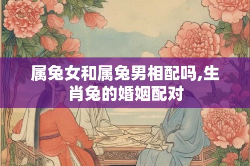 属兔女和属兔男相配吗,生肖兔的婚姻配对