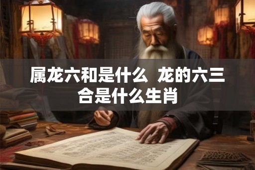 属龙六和是什么 龙的六三合是什么生肖 属龙六和是什么 龙的六三合是什么生肖