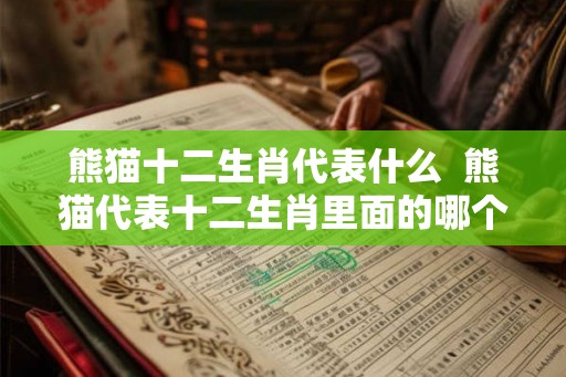 熊猫十二生肖代表什么  熊猫代表十二生肖里面的哪个动物