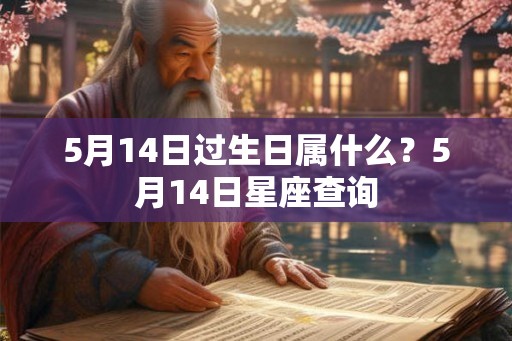 5月14日过生日属什么？5月14日星座查询