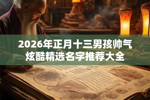 2026年正月十三男孩帅气炫酷精选名字推荐大全