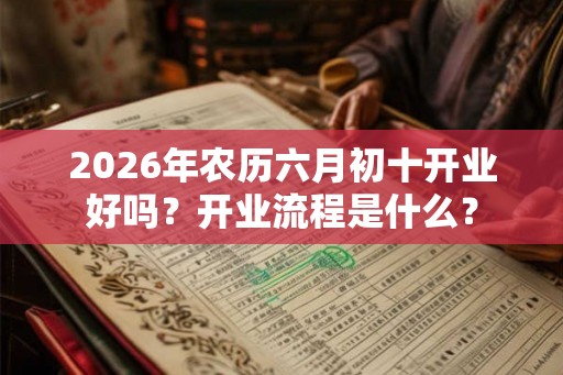 2026年农历六月初十开业好吗？开业流程是什么？