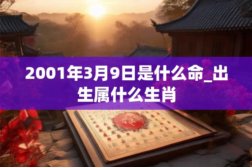 2001年3月9日是什么命_出生属什么生肖
