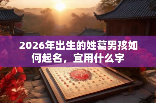 2026年出生的姓葛男孩如何起名，宜用什么字