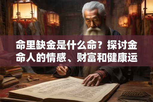 命里缺金是什么命？探讨金命人的情感、财富和健康运势