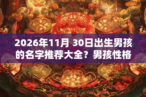2026年11月 30日出生男孩的名字推荐大全？男孩性格如何？