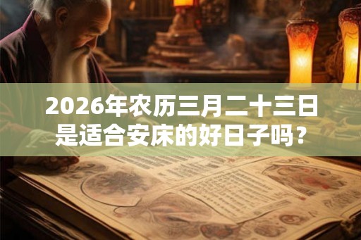 2026年农历三月二十三日是适合安床的好日子吗？