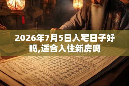 2026年7月5日入宅日子好吗,适合入住新房吗