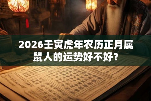 2026壬寅虎年农历正月属鼠人的运势好不好? 2026壬寅虎年农历正月属鼠人的运势好不好?