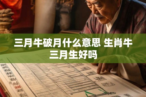 三月牛破月什么意思 生肖牛三月生好吗