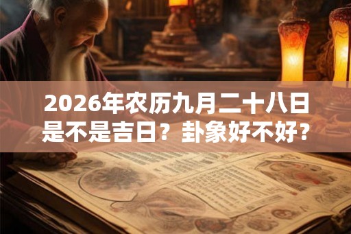 2026年农历九月二十八日是不是吉日？卦象好不好？