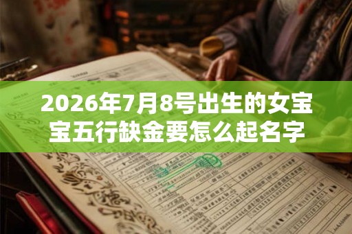 2026年7月8号出生的女宝宝五行缺金要怎么起名字