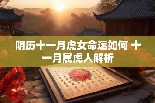 阴历十一月虎女命运如何 十一月属虎人解析 阴历十一月虎女命运如何 十一月属虎人解析