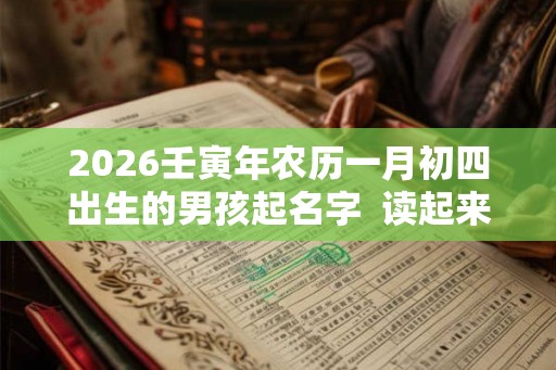 2026壬寅年农历一月初四出生的男孩起名字 读起来很好听 2026壬寅年农历一月初四出生的男孩起名字 读起来很好听