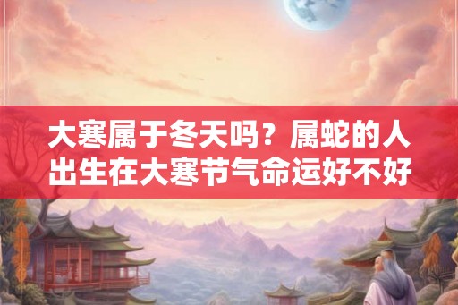 大寒属于冬天吗?属蛇的人出生在大寒节气命运好不好? 大寒属于冬天吗?属蛇的人出生在大寒节气命运好不好?