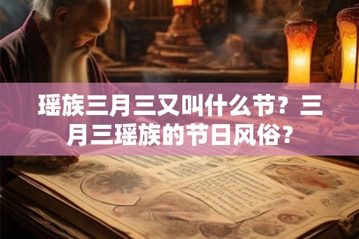 瑶族三月三又叫什么节？三月三瑶族的节日风俗？