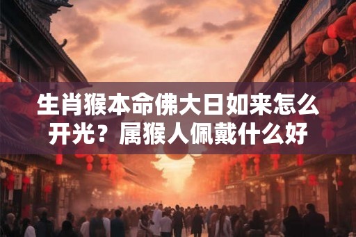 生肖猴本命佛大日如来怎么开光？属猴人佩戴什么好