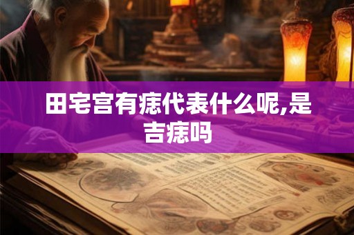 田宅宫有痣代表什么呢,是吉痣吗