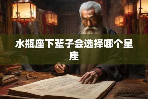 水瓶座下辈子会选择哪个星座