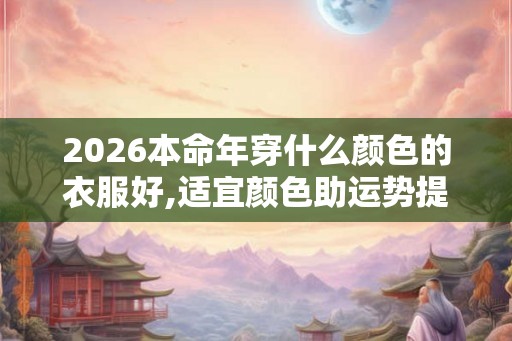 2026本命年穿什么颜色的衣服好,适宜颜色助运势提升