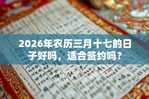 2026年农历三月十七的日子好吗，适合签约吗？