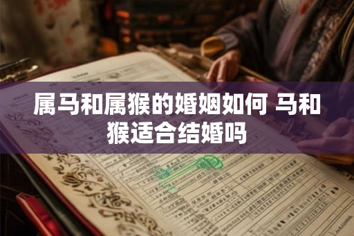属马和属猴的婚姻如何 马和猴适合结婚吗